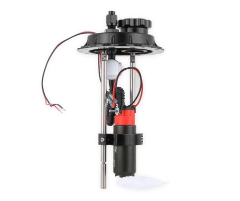 Holley Sniper Fuel Cell EFI Pump Modules 19-385 Pumps, Sniper, In-tank, Cell, EFI, 12V, 90 gph, -6AN Ends, Male Thread, No Return, 12-bolt Fill, E85 Compatible, with Bracket, Each