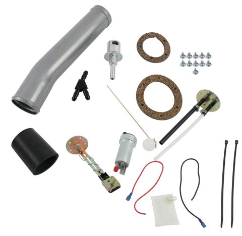 Holley Sniper EFI Conversion Fuel Tanks 19-407 Tanks, Sniper, 20 Gallon, Steel, Silver, Pump, 13.5V, 106 gph, 1/4 in. Female Thread, Sending Unit, 0-90 ohm, Chevy, Kit
