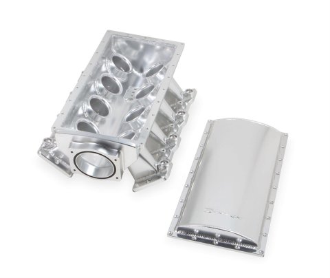 Holley Sniper EFI Fabricated Race Series Intake Manifolds 838231 Manifolds, EFI, Hi-Ram, Multi-port, Rectangular Port, 90mm Throttle Body, 2,100-8,200 RPM, Aluminum, Silver, Chevy, LS, 6.0L, 6.2L, Kit