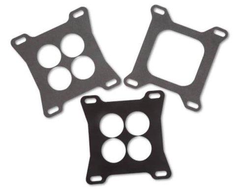 Holley Sniper EFI Sealing Plates 520-2 Throttle Body Adapters, EFI, Plate, Aluminum, Natural Finish, 4150 Flange, 4 Hole Gasket, Open Plenum Gasket, Each