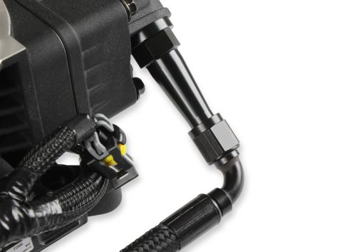 Holley Sniper EFI Stealth Fuel Crossover Kits 534-236 Lines, EFI, Crossover, -6 AN Hose, Black, Braided Nylon, Aluminum Fittings, Black, Male Thread, for 4150, Throttle Body, Kit