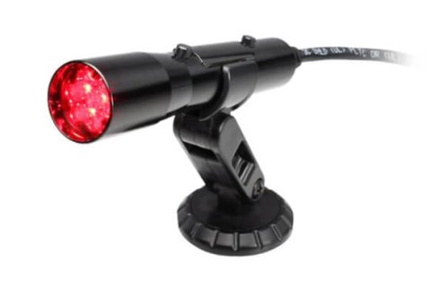 Holley Sniper Shift Lights 840001-1 lights, Sniper, Stand Alone, Adjustable, Red LED, Smoke Lens, Black Tube, 0.75 in. OD, 4.25 in. Long, 8 ft. Cable, OBD-ll Plug, Each