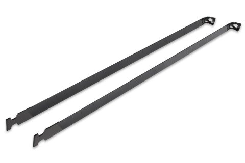 Holley Sniper Fuel Tank Straps 19-572 Straps, Stock Replacement, Silver, Galvanized, Steel, Chrysler, Dodge, Plymouth, Pair