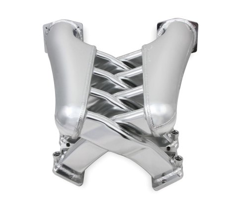 Holley Sniper Fabricated Dual Plenum Intake Manifolds 820241 Manifolds, EFI, Plenum, Cathedral Port, 102mm Throttle Body, 1,600-6,800 RPM, Aluminum, Black, Chevy, LS, 4.8-6.0L, Each