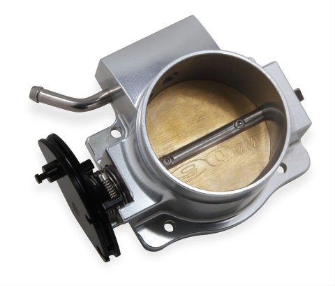 Holley Sniper Throttle Bodies 860009 Body, EFI, Multi-port Injection, 90mm Bore, Billet Aluminum, Silver Anodized, for EFI Intakes, Ford, 5.0L, Modular, Each