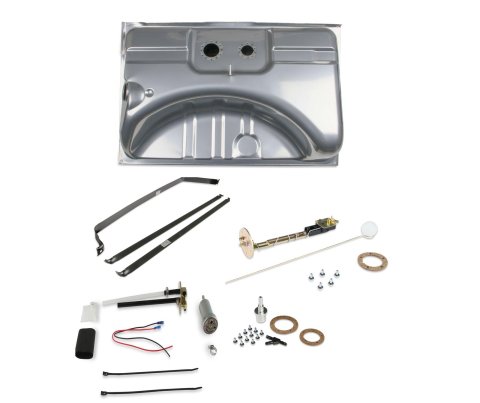 Holley Sniper EFI Conversion Fuel Tanks for 1967-1969 BARRACUDA, 1967-1970 DART - 19-434 Tanks, Sniper, 16 Gallon, Steel, Silver, Pump, 13.5V, 106 gph, 1/4 in. Female Thread, Sending Unit, 73-10 ohm, Dodge, Plymouth, Kit