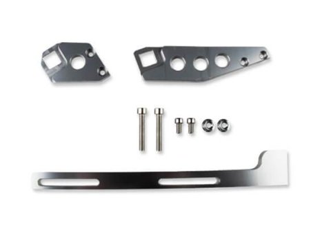 Holley Sniper EFI Cable Bracket Kits 870016 Brackets, EFI, Throttle Mount, Intake Manifold, Aluminum, Silver, for EFI, Fabricated, with Hardware, Chevy, LS, 5.7L, 6.0L, Kit