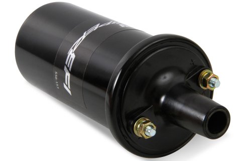 Holley Sniper EFI Canister Style Ignition Coils 556-153 Coils, EFI, Hyperspark, Remote Mount, Epoxy, Female/Socket Attachment, Black, 45,000 V, Round, 2.125 in. OD, 6.00 in. Tall, Each