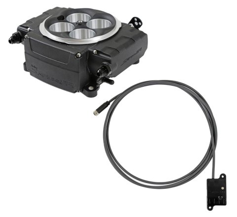 Holley Sniper 2 EFI 650 HP Base Fuel Injection Systems 550-511-BXX System, 2, Self-Tuning, Throttle body, Black, 4150 Flange, hp Max, 800 CFM, No Pump, Bluetooth, Kit
