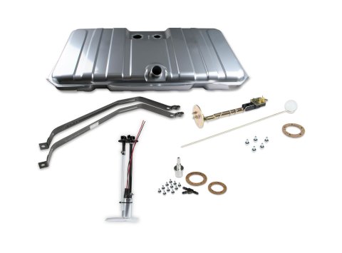 Holley Sniper EFI Conversion Fuel Tanks for 1967-1968 CAMARO, FIREBIRD - 19-100 Tanks, Sniper, 18 Gallon, Steel, Silver, Pump, 13.5 Volt, 67 gph, 1/4 in. Female Thread, Sending Unit, 0-90 ohm, Chevy, Pontiac, Kit