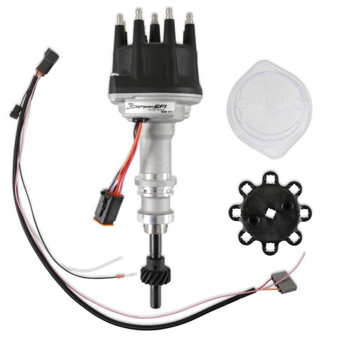 Holley Sniper HyperSpark Ready to Run Small Cap Distributors 565-341 Distributors, EFI, HyperSpark, HEI Cap, Hall Effect, Aluminum Housing, Cast Gear, Ignition Module, Ford, Mercury, Windsor, 260-302ci, Each