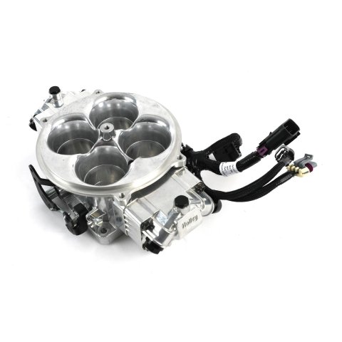 Holley Sniper EFI Terminator X Stealth 4500 Throttle Bodies 534-301 Bodies, X, EFI, Eight Injector, Speed Density, Aluminum, Polished, Each