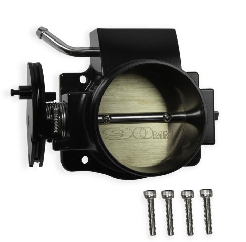 Holley Sniper Throttle Bodies 860010 Body, EFI, Multi-port Injection, 90mm Bore, Billet Aluminum, Black Anodized, for EFI Intakes, Cable Operated, Ford, 5.0L, Each