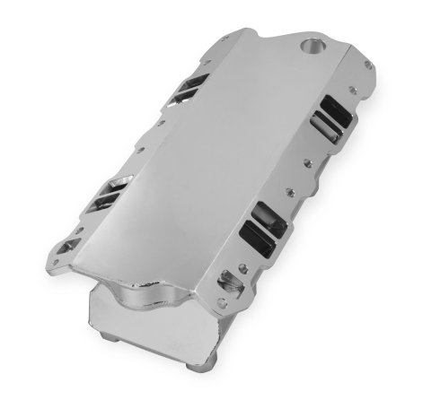 Holley Sniper Carbureted Fabricated Intake Manifolds 825071 Manifolds, Sniper, Carbureted, Dual, 4150 Flange, 1,800-7,000 RPM, 6.771 in. Tall, Welded Aluminum, Silver, Chevy, 262-400ci, Each