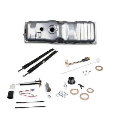 Holley Sniper EFI Fuel Tank Systems 19-456 Tanks, Sniper, 16 Gallon, Steel, Silver, Pump, 13.5V, 106 gph, 1/4 in. Female Thread, Sending Unit, 0-90 ohm, Chevy, Truck, Kit