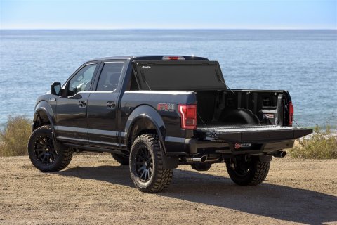 BAK BakFlip MX4 Tonneau Covers 48327 Cover, MX4, Folding, Aluminum, Matte Black, Ford, 6.5 ft. Truck Bed Length, Each