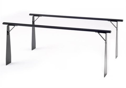 BAK BakFlip CS Racks FTR167-1 Rack, Truck Bed, Cargo, Bed Rail, Aluminum, Steel, Black Powdercoat, Universal, Kit