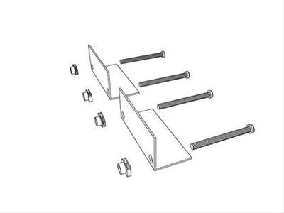 BAK Industries Tonneau Cover Replacement Parts PARTS-276A0005 Service Kit - BAKBox2 - Clamping Brackets "AB" - (2) - w/U-Nuts and Screws