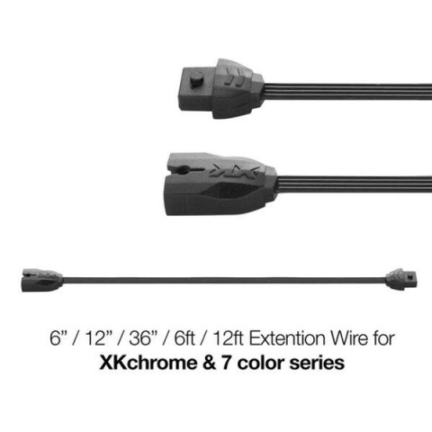 XK Glow Extension Wires XK-4P-WIRE-6 6 Inch - 4pin Wire for XKchrome & 7 Color Series
