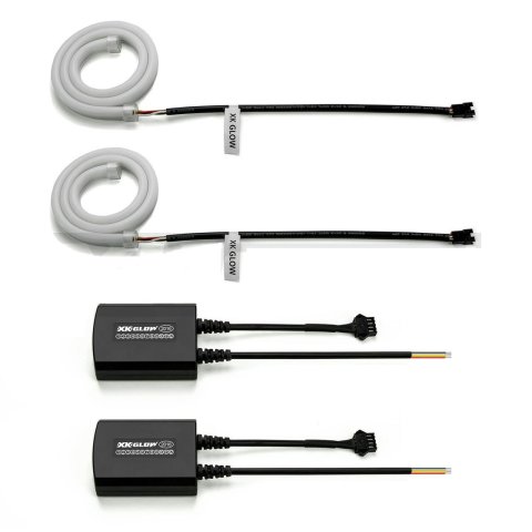 XK Glow Sequential Switchback LED Strips XK043001-24 Halo Strips, Strips, 24 in. Length, Headlight Position, LED, Amber/White, Kit