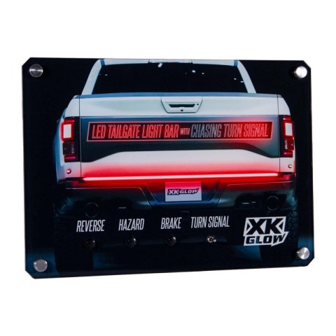 XK Glow ZZZ Displays XK-DIS-TAILGATE Truck Tailgate Light Dealer Display