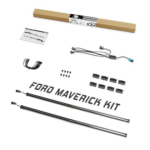 XK Glow Truck Bed Lights for 2022-2024 MAVERICK - XK041030-FO Lights, LED, Clear Lens, Ford, Kit