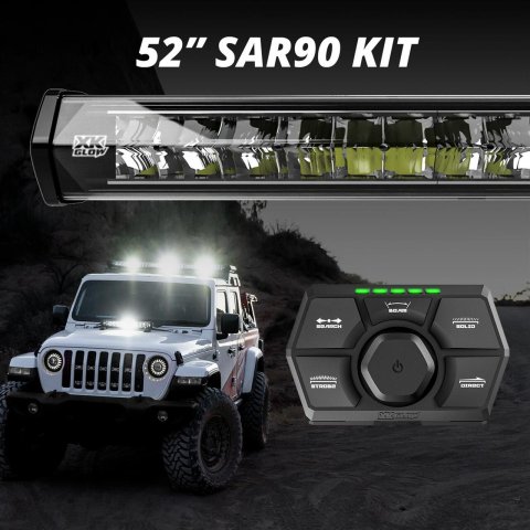 XK Glow S.A.R. 22,500 Lumens 52 Inch Light Bar XK-SAR90-3 52" SAR90 Kit Emergency Search and Rescue System