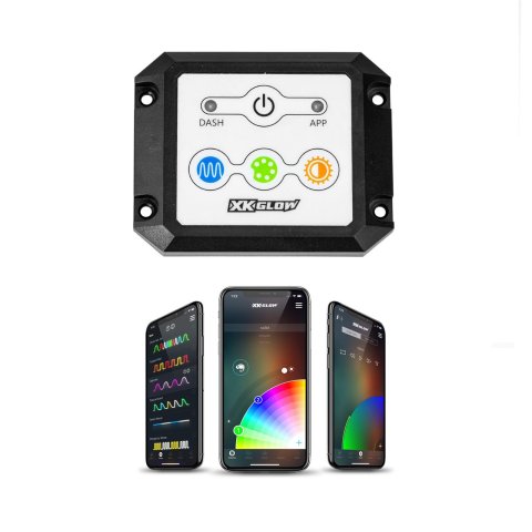 XK Glow Dual Mode Surface Mount XKChrome Controllers XK-CHROME-DM-KIT Dash XKCHROME Controller