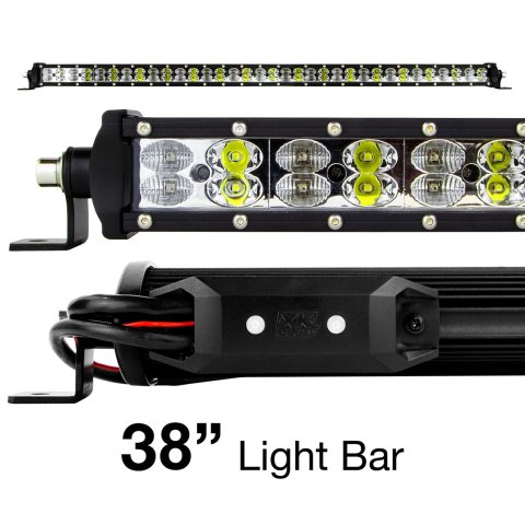 XK Glow Multi-Color RGBW 9,800 Lumens 38 Inch LED Light Bar XK-BAR-38 Bar, Bar, w/ Built-in XKchrome Bluetooth Controller, in., LED, Each