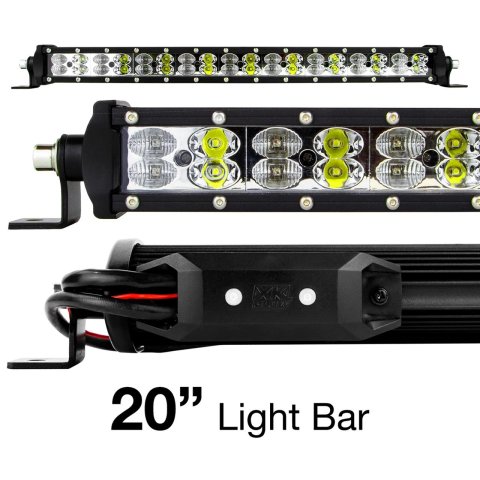 XK Glow Multi-Color RGBW 5,200 Lumens 20 Inch LED Light Bar XK-BAR-20 Bar, 20-in. High Power Offroad Work/Hunting w/ Built-in XKchrome Bluetooth Controller