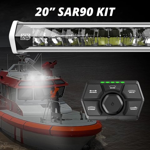 XK Glow Light Bars, Pods and Fog Lights XK-SAR90-1W Bar Kit Emergency Search Rescue System White 20" SAR90