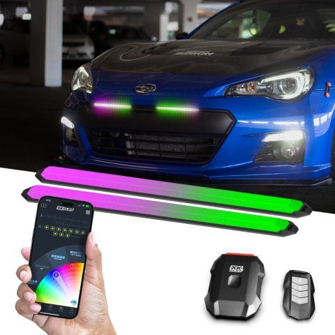 XK Glow Light Bars, Pods and Fog Lights MX-DRL-9-KIT 9" XKmax DRL Truck Grill Flexible App Cntl Bar 2pc