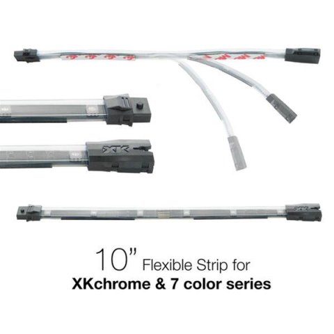 XK Glow XKchrome LED Accent Add-On Lights XK-4P-S-10 10in Multi Color Flexible Strip for & 7 Color Series