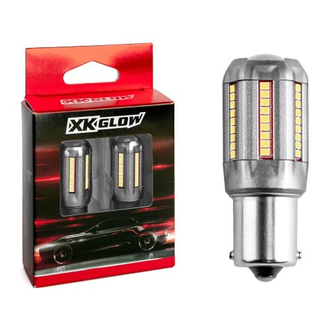 XK Glow Light Bulbs XK1156-W 2pc White 1156 Auto Bulb