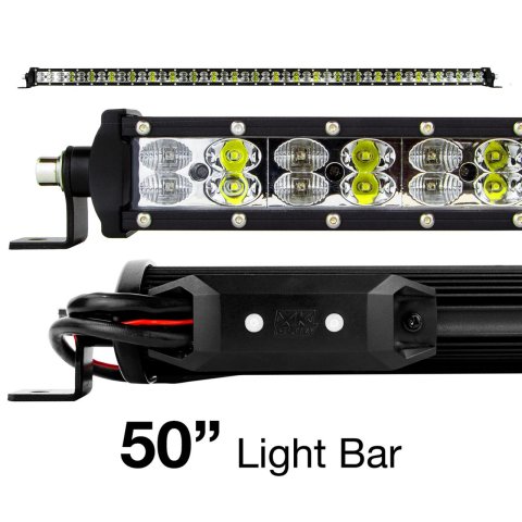 XK Glow Multi-Color RGBW 12,000 Lumens 50 Inch LED Light Bar XK-BAR-50 Bar, 50-in. High Power Offroad Work/Hunting w/ Built-in XKchrome Bluetooth Controller
