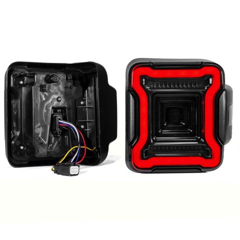 XK Glow Taillight Assemblies XK041027 Jeep JL LED with Smoked Lens