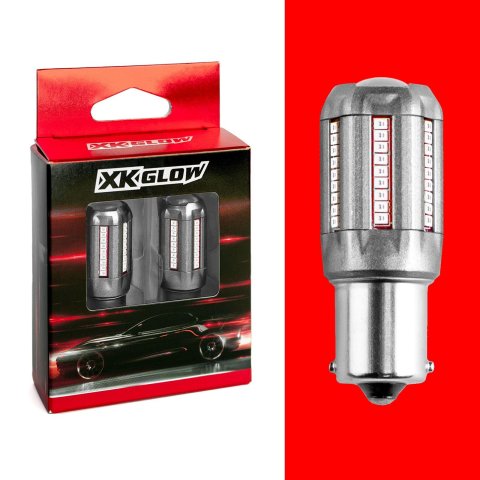 XK Glow Light Bulbs XK1156-R 2pc Red 1156 Auto Bulb