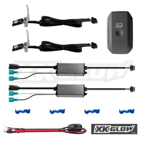XK Glow XKchrome RGB Devil Eye Kits XK042009 LED Accent Light, Eye, Multicolor, Waterproof, One Controller, Kit