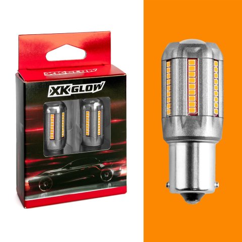 XK Glow Light Bulbs XK1157-A 2pc Amber 1157 Auto Bulb