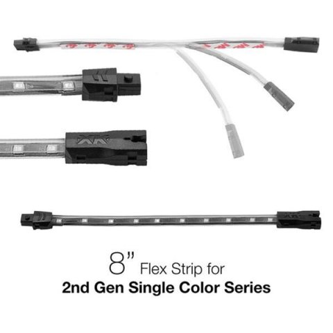 XK Glow LED Strips XK-2P-S-8-R RED - 2nd Gen Single Color 8in Flex Strip Single Color
