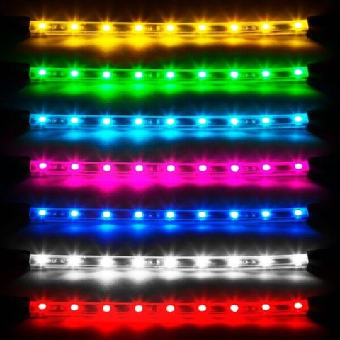 XK Glow LED Undercar Light Kits XK041002-A Accent Lights, Kit, Amber, Waterproof, Eight Lights, Kit