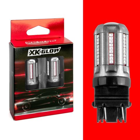 XK Glow Light Bulbs XK3156-R 2pc Red 3156 Auto Bulb