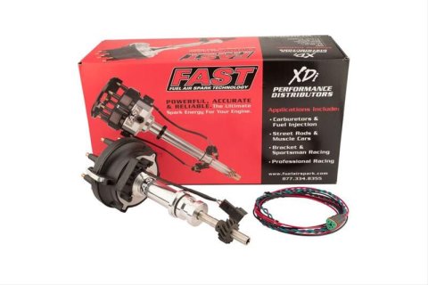 FAST XDi Sportsman Distributors 1000-1614 Distributor, Sportsman, Billet, Hall Effect Trigger, Locked Advance, Large Cap, Ford, 351C/351M/429/460, Each