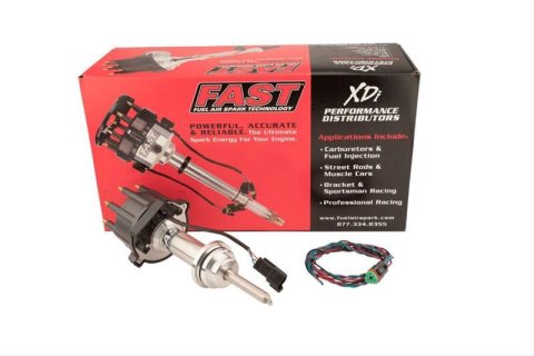 FAST XDi Sportsman Distributors 1000-1811 Distributor, Sportsman, Billet, Hall Effect Trigger, Locked Advance, Small Cap, Mopar, LA Engines, Each
