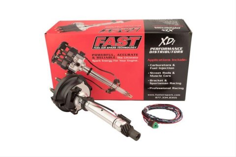FAST XDi Sportsman Distributors 1000-1512 Distributor, Sportsman, Billet, Hall Effect Trigger, Locked Advance, Large Cap, Chevy, Big/Small Block, Hex Drive, Each