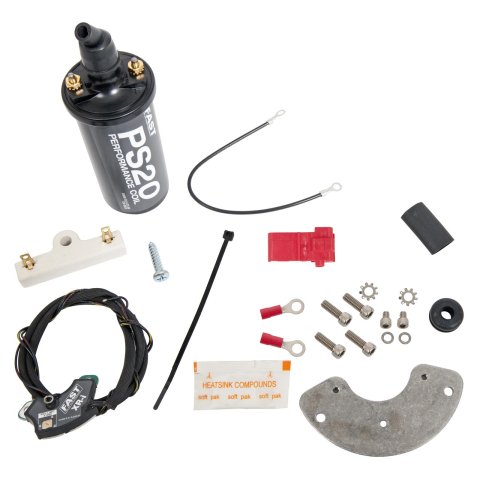 FAST XR-i Points-to-Electronic Ignition Conversion Kits 750-1715 Control System, Points To XR-I Electronic Ignition, PS20 Coil, Chevy, Single Points, V8, Kit