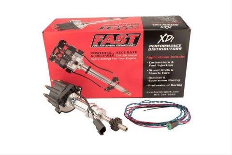 FAST XDi Sportsman Distributors 1000-1615 Distributor, Sportsman, Billet, Hall Effect Trigger, Locked Advance, Small Cap, Ford, 351C/351M/429/460, Each