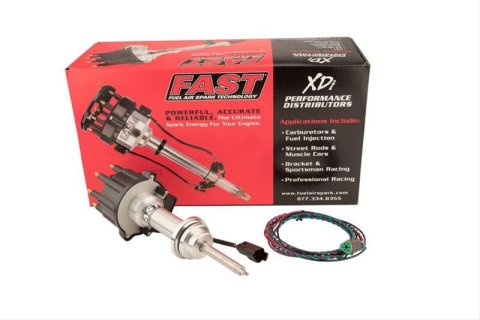 FAST XDi Sportsman Distributors 1000-1813 Distributor, Sportsman, Billet, Hall Effect Trigger, Locked Advance, Small Cap, Mopar, RB Engines, Each