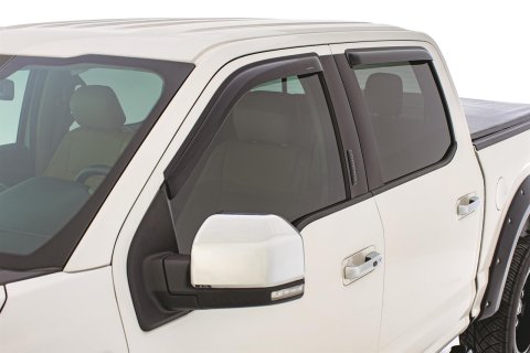 Stampede Tape-Onz Sidewind Deflectors for 2003-2009 4RUNNER - 6503-2 Side Window Visors, Deflectors, Front and Rear, Acrylic, Smoke, Toyota, Set of 4