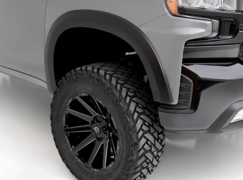 Stampede Original Riderz Fender Flares 8637-5 Flares, Riderz, Front and Rear, 2 in. Width, Thermoplastic, Textured Black, Chevy, Set of 4